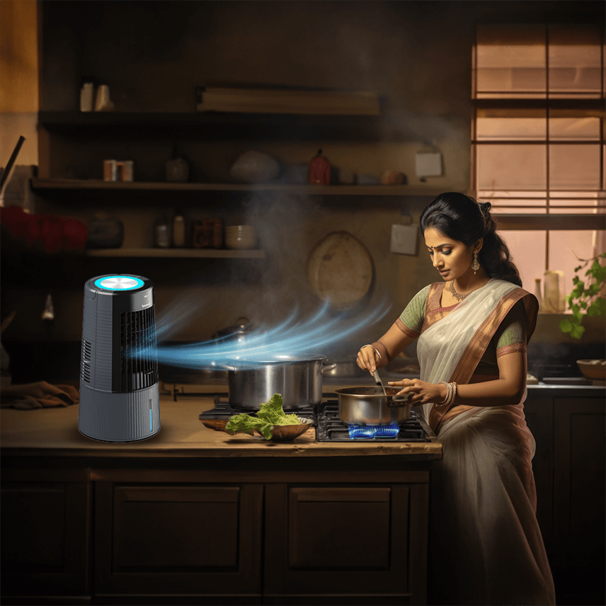 No disturbance to the flame or spices while cooking