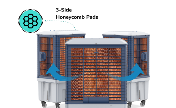 3-Side Honeycomb Pads