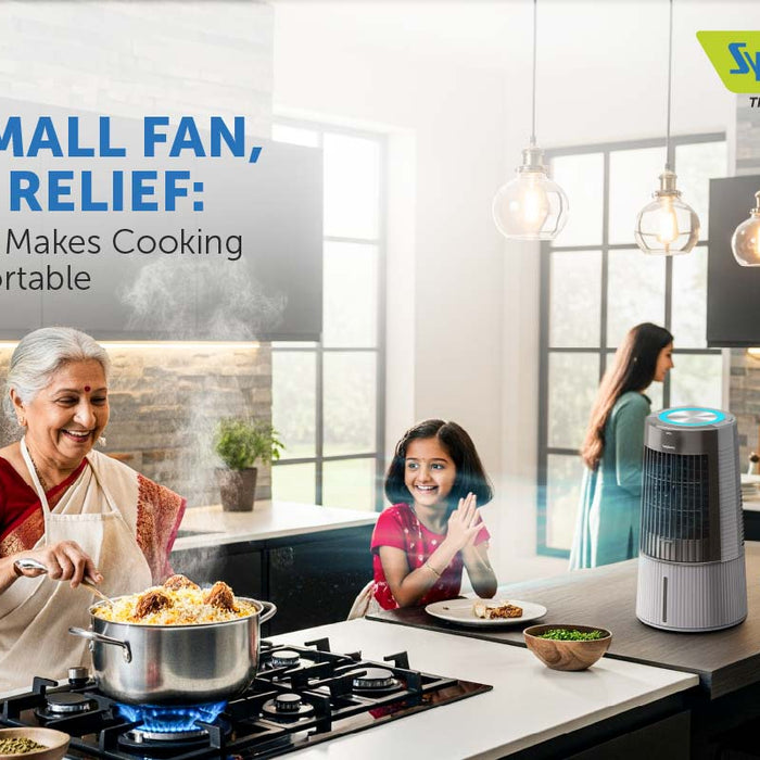 A Small Fan, Big Relief: Duet-i Makes Cooking Comfortable