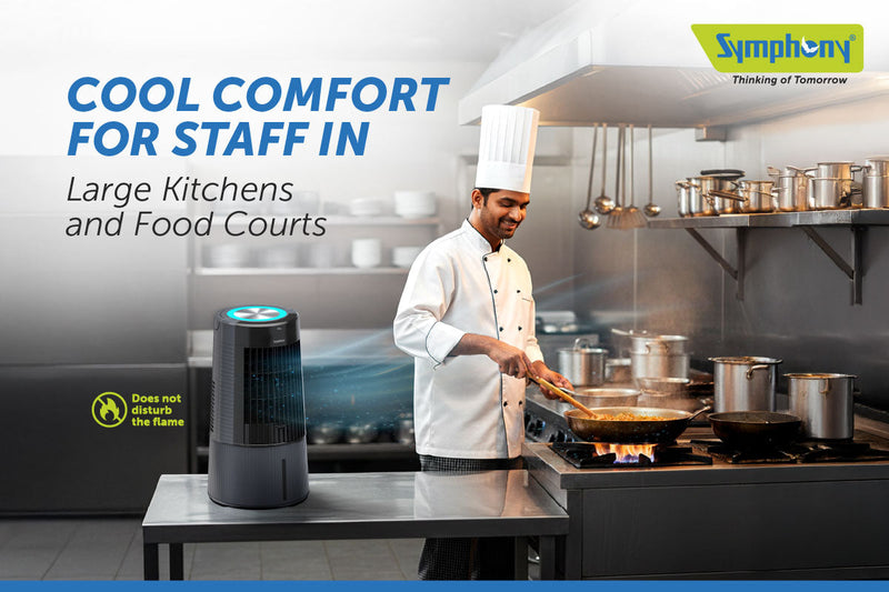 Cool Comfort for Staff in Large Kitchens and Food Courts