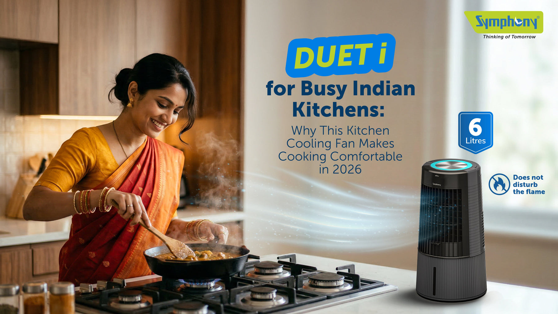 Duet i for Busy Indian Kitchens Why This Kitchen Cooling Fan Makes Cooking Comfortable in 2026