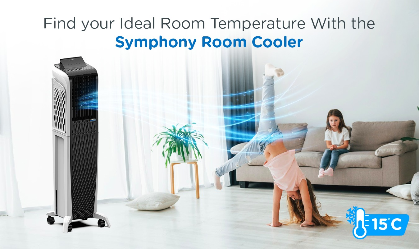 Find your Ideal Room Temperature with the Symphony Room Cooler