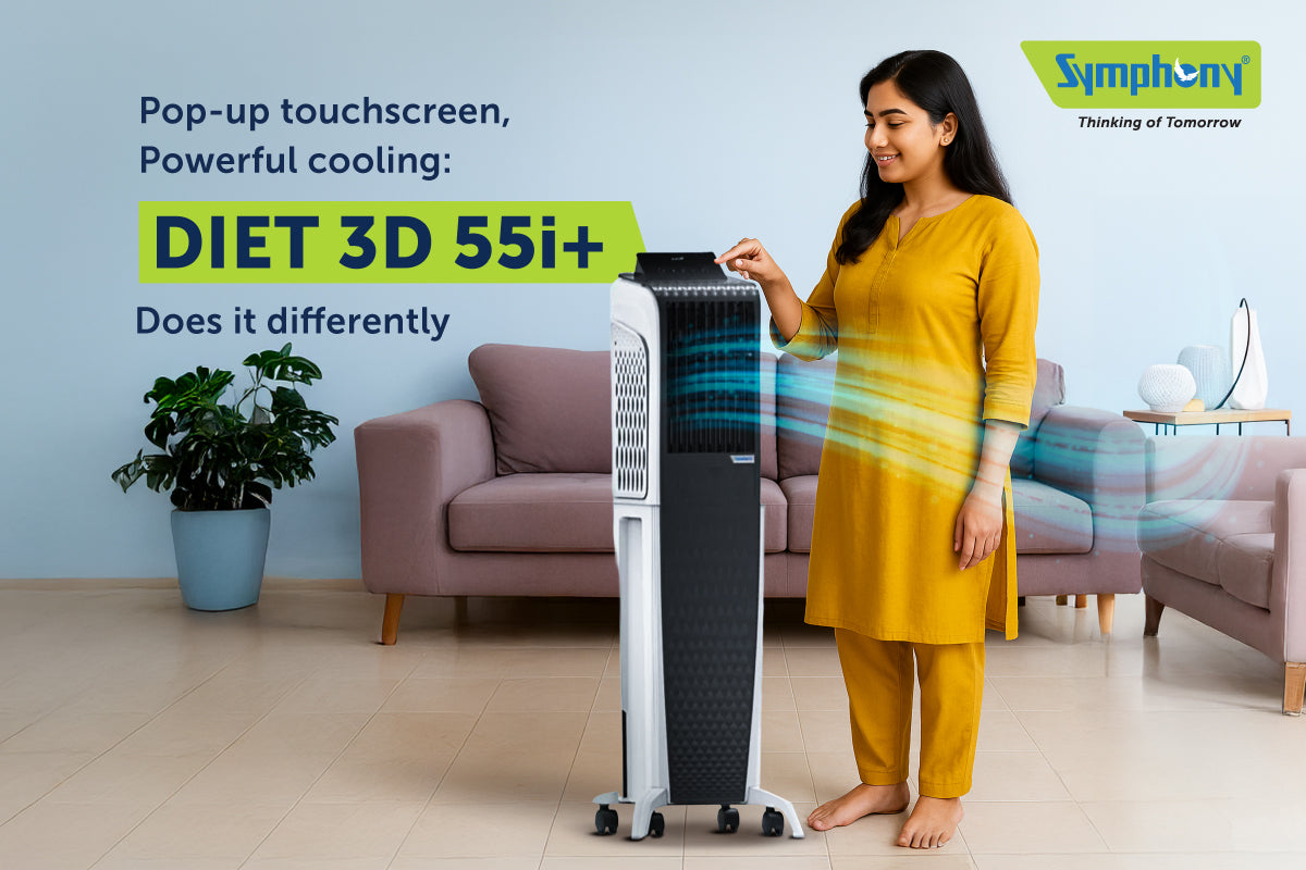 Pop-Up Touchscreen, Powerful Cooling Diet 3D 55i+ Does It Differently