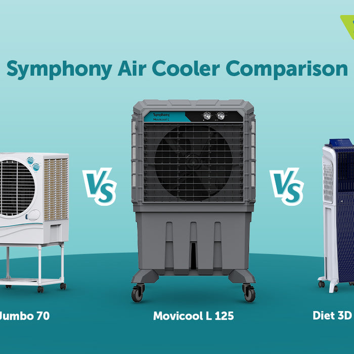 Symphony Air Cooler Comparison: Diet 3D 55 B Vs Jumbo 70 Vs Movicool 125