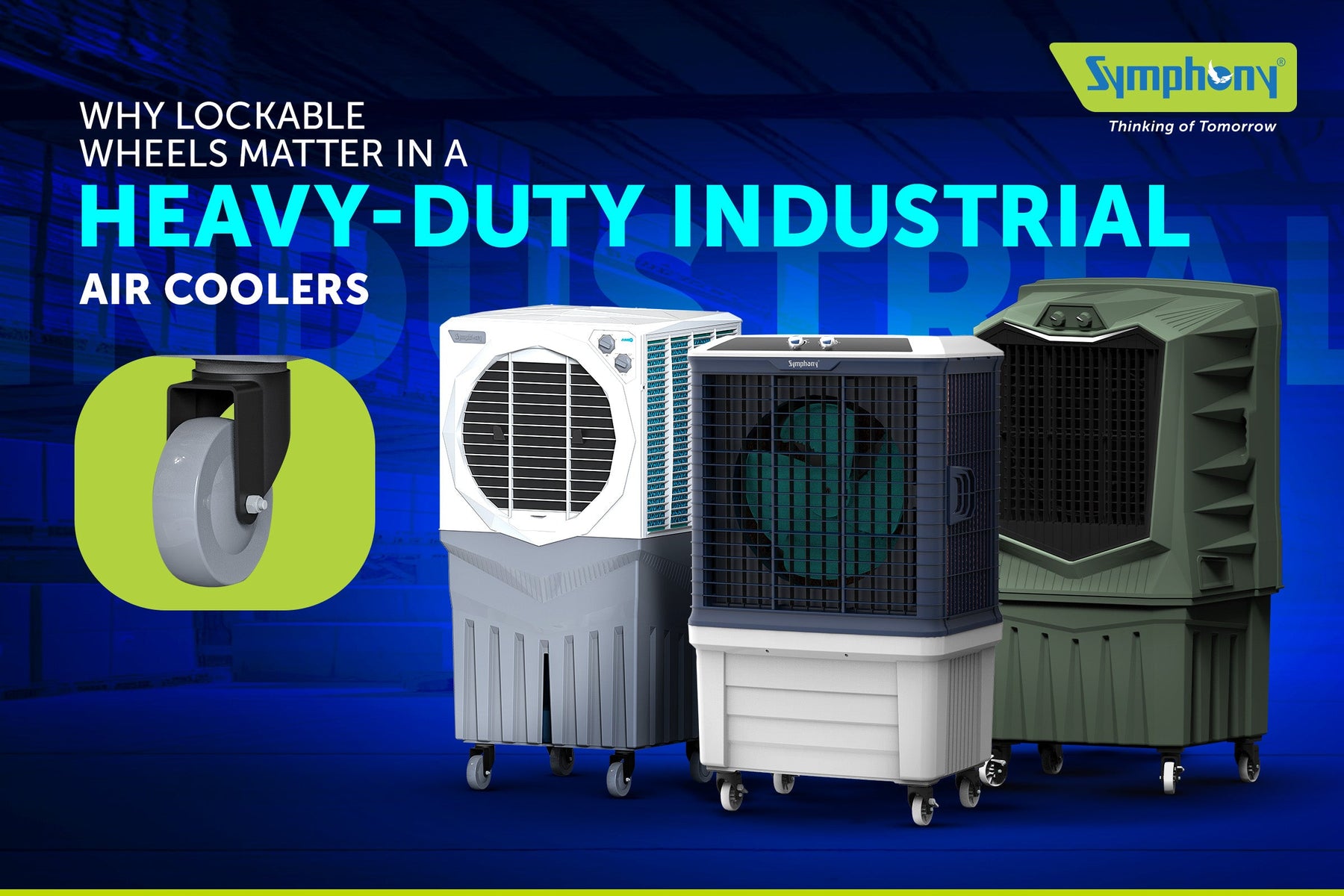 Why Lockable Wheels Matter in a Heavy-Duty Industrial Air Cooler?