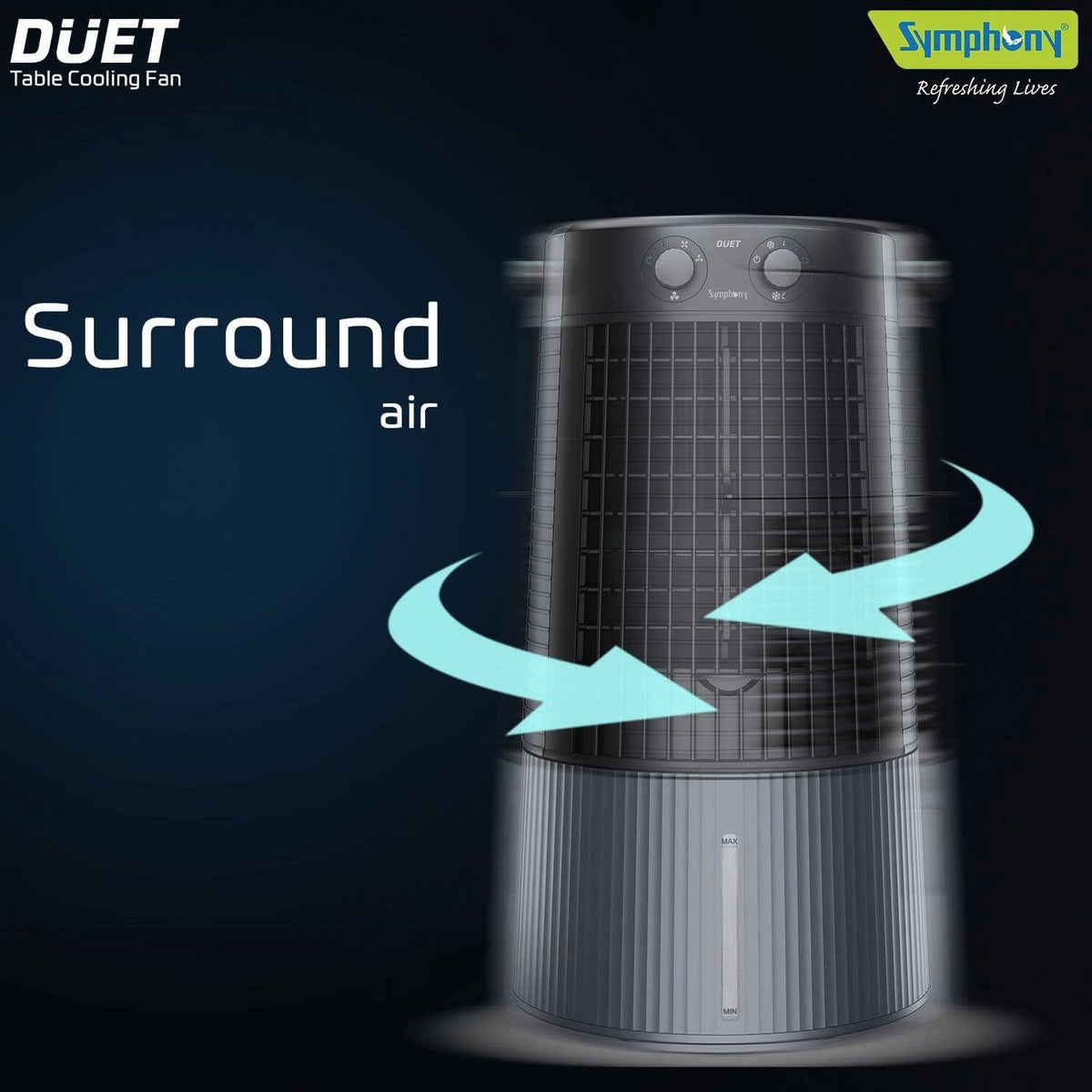 Duet Powerful Personal Table Cooling Fan