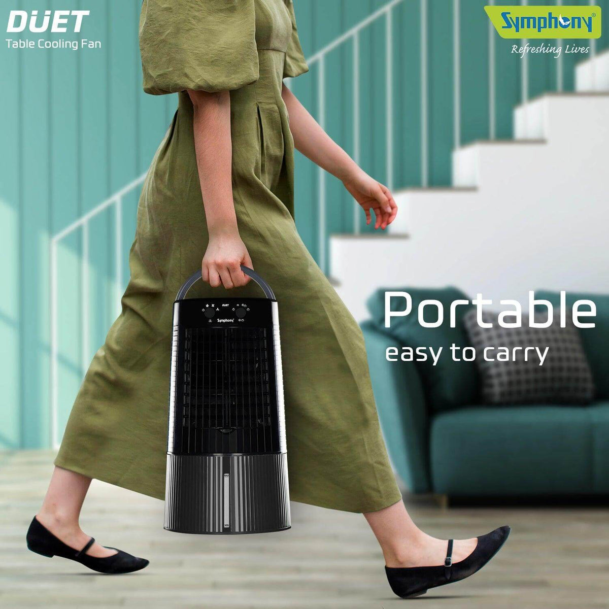 Duet Powerful Personal Table Cooling Fan