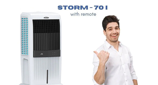 Storm 70 Litre Tower Air Cooler With Remote