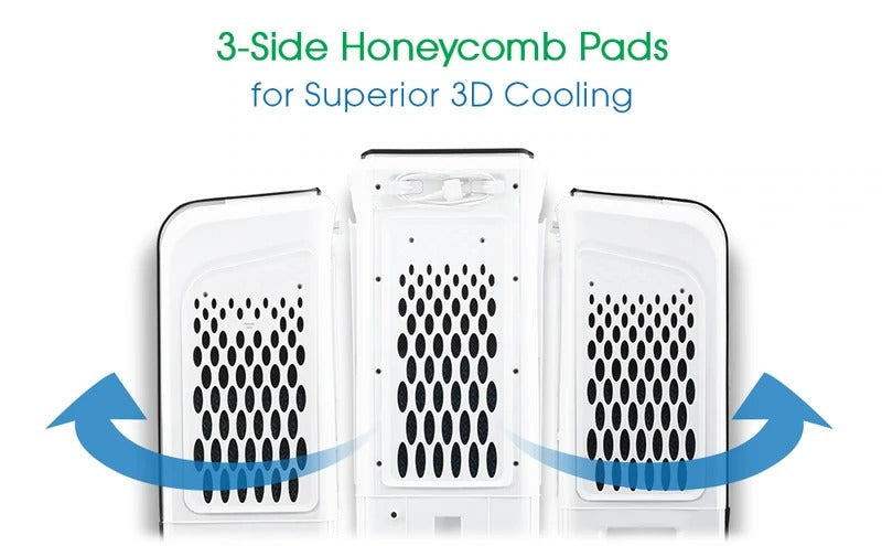 Highly effective honeycomb cooling pads