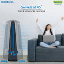 Surround-i Grey | Tower Fan | Remote Control | Bladeless Turbo Throw (BLTT) Technology