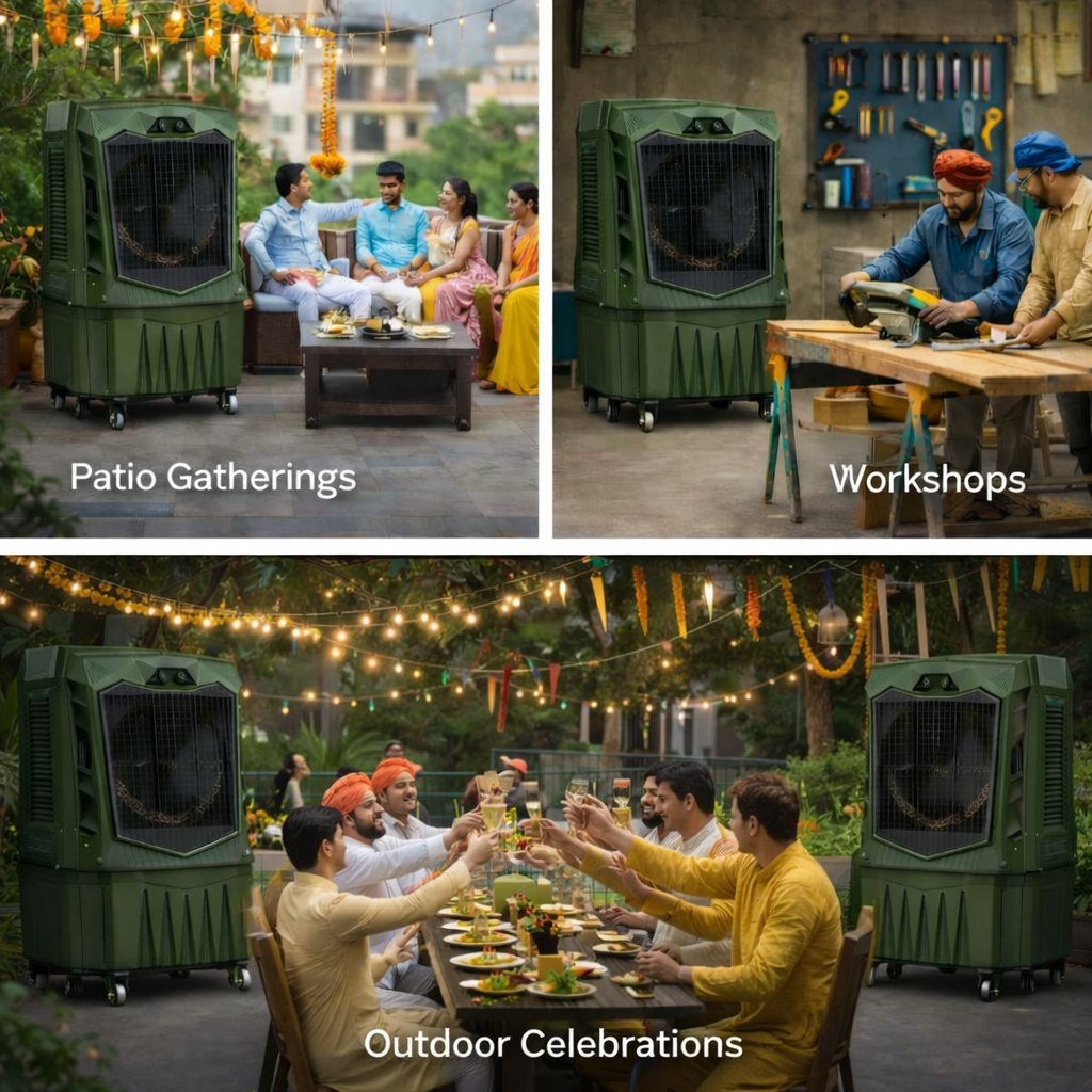 Air Force 160 Air Cooler | 160L Water Tank | Industrial Grade Air Cooler