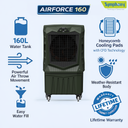 Air Force 160 Air Cooler | 160L Water Tank | Industrial Grade Air Cooler