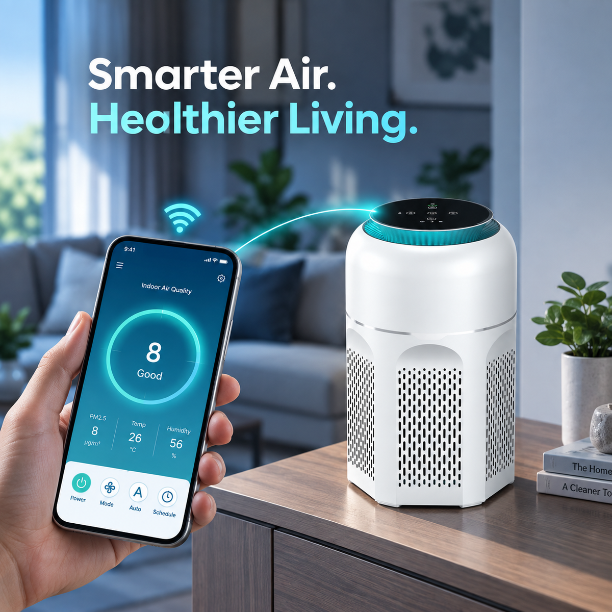 SilenzAir CORE | Smart Air Purifier | PM2.5 Sensor  with 4-in-1 Filtration