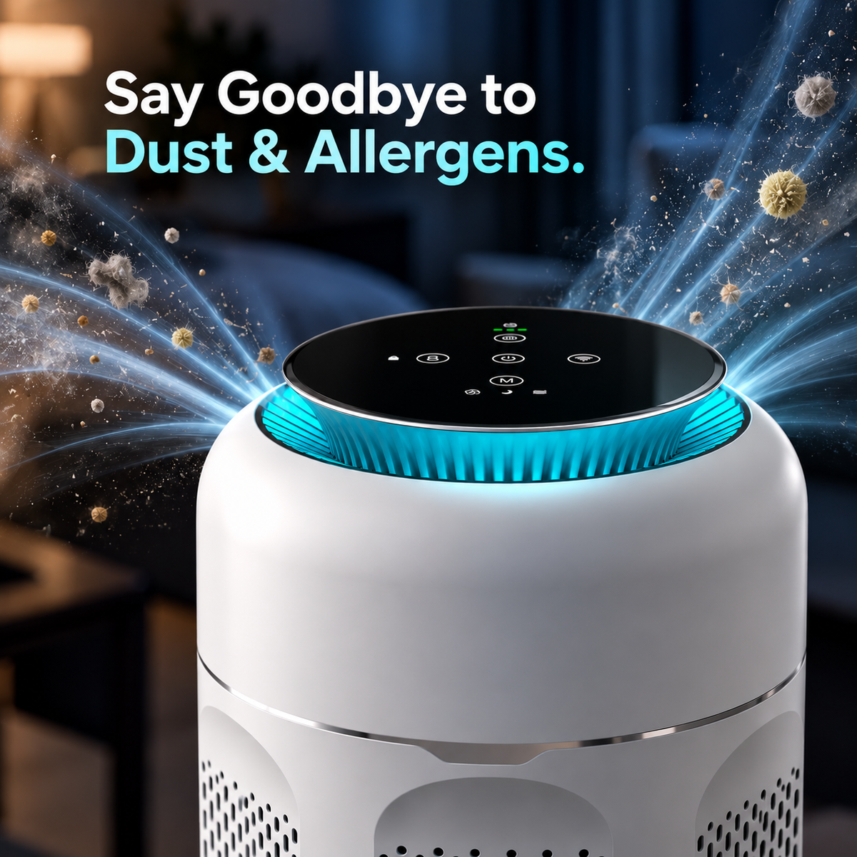 SilenzAir CORE | Smart Air Purifier | PM2.5 Sensor  with 4-in-1 Filtration