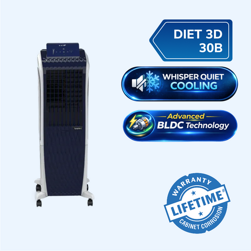 Diet 3D 30B BLDC Tower Air Cooler | Magnetic Remote