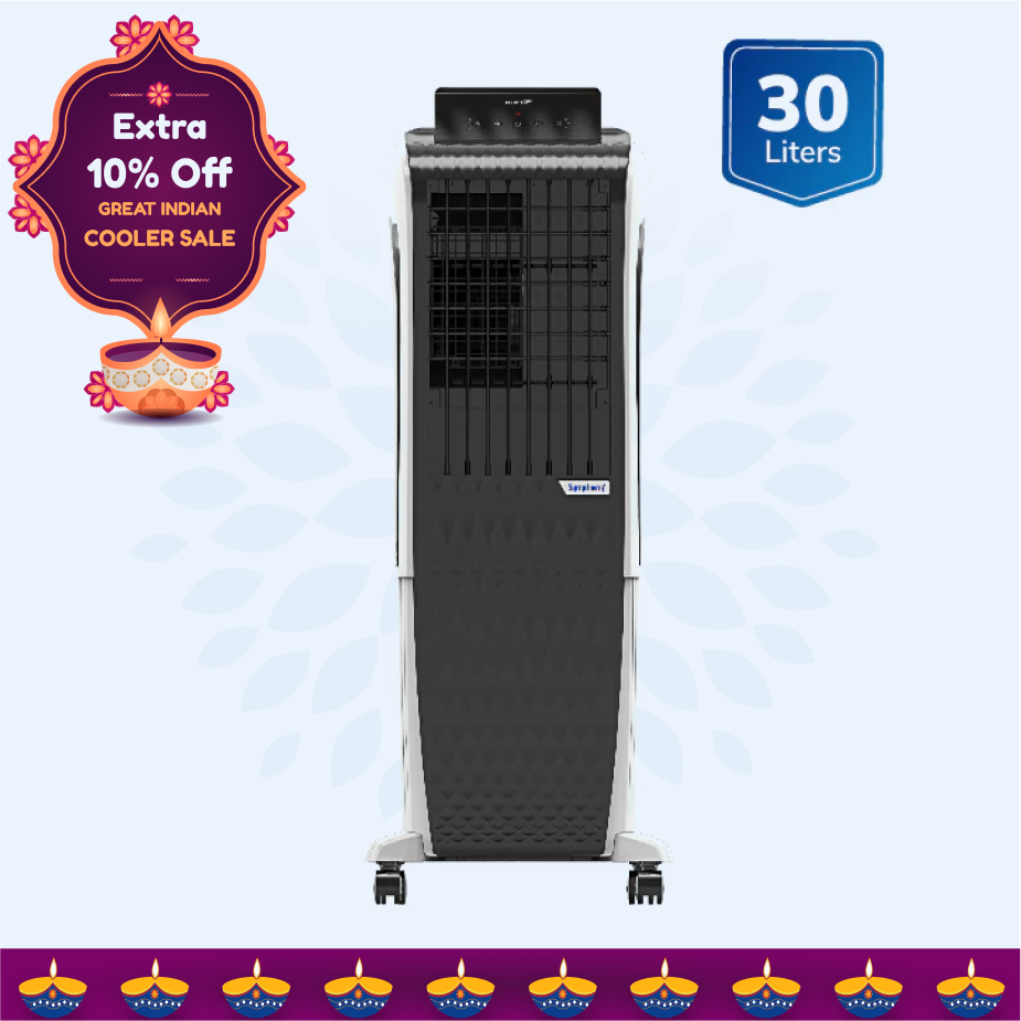 Diet 3D 30i Tower Air Cooler 30-litres with Magnetic Full Function Remote