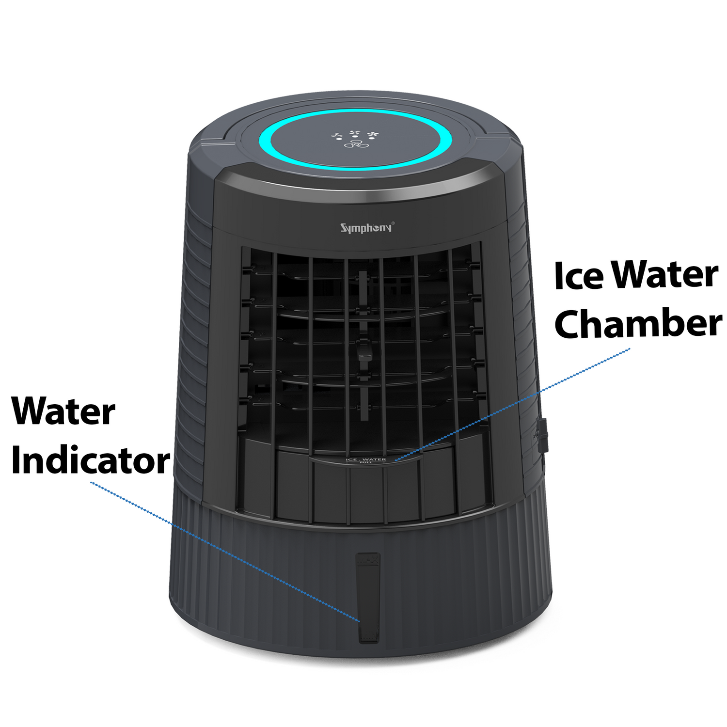 Water/Ice chamber with refill reminder