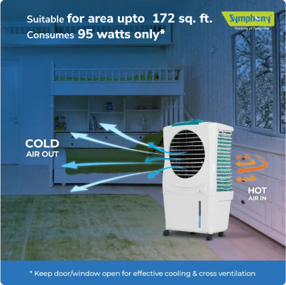 Price Cooler For Room Without Ventilation Portable Evaporative Room Air Cooler, Material: Plastic At