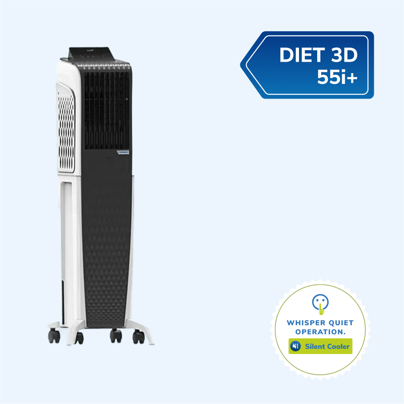 Diet 3D 55i+ | Tower Air Cooler | Remote | Pop-up Touchscreen