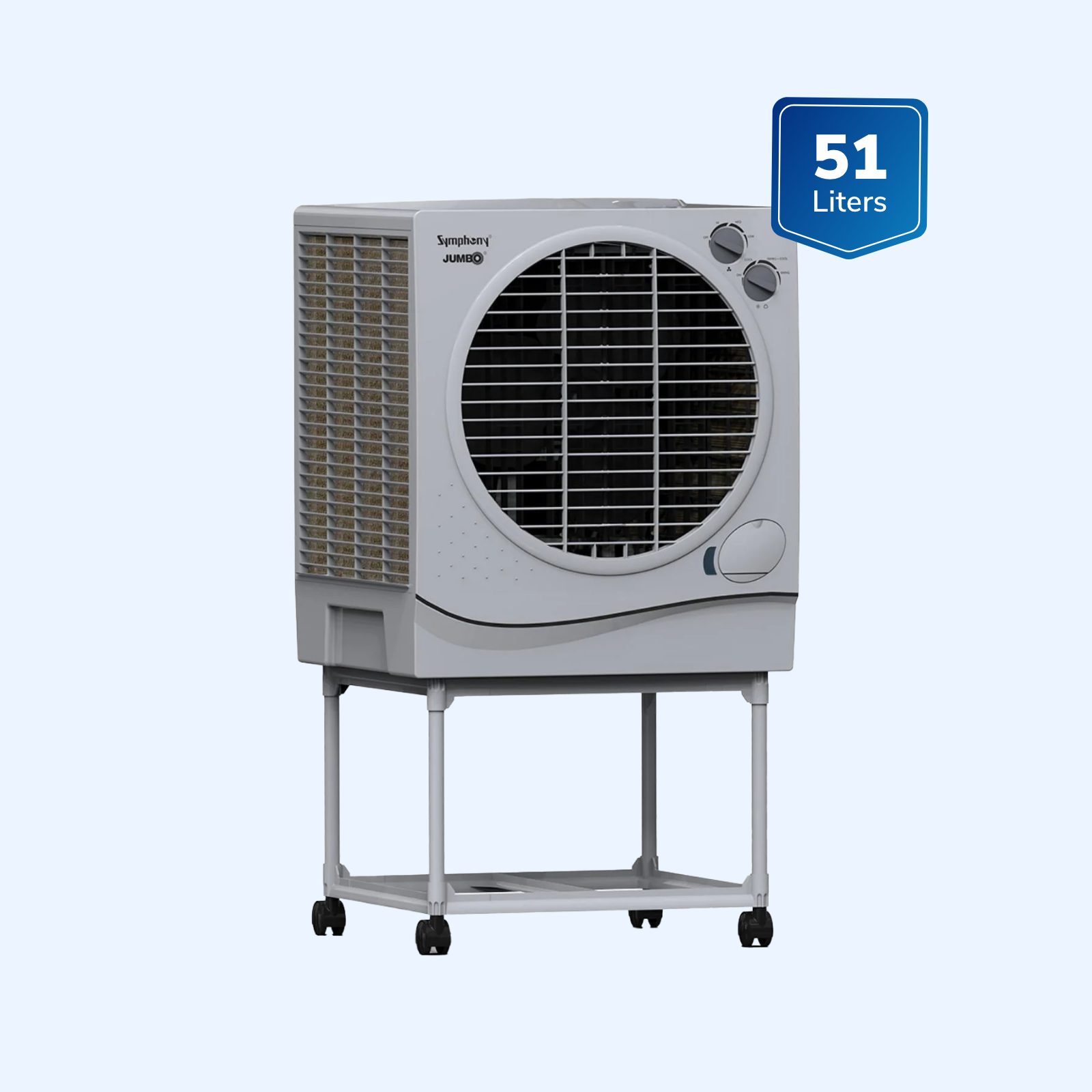 Jumbo 51 Room Desert Air Cooler 51-litres with Trolley 