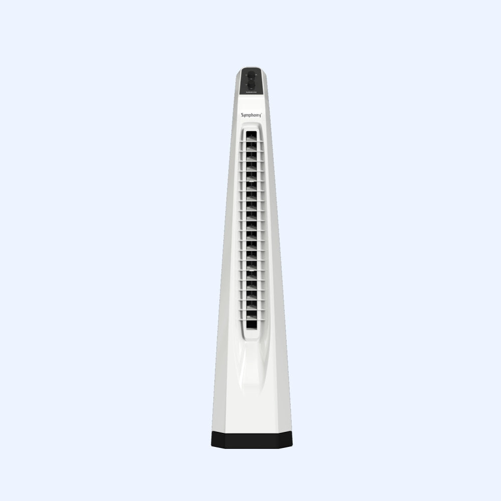Surround Bladeless Tower Fan with Knob Control White