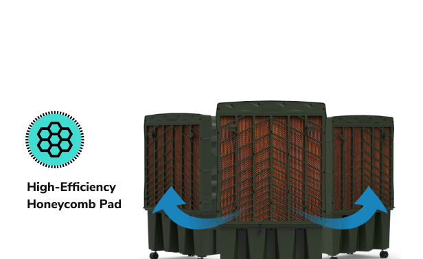 High-Efficiency Honeycomb Pad