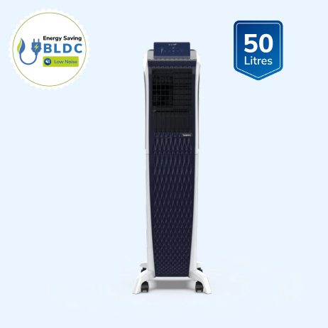 Diet 3D 55B | BLDC Tower Air Cooler | 50 Litres | Magnetic Remote | Pop-up Touchscreen