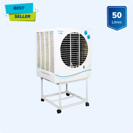 Jumbo 51 with Trolley | Desert Air Cooler | 50 Litres Tank
