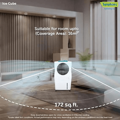 Ice Cube 27 Personal Room Air Cooler with Powerful Fan