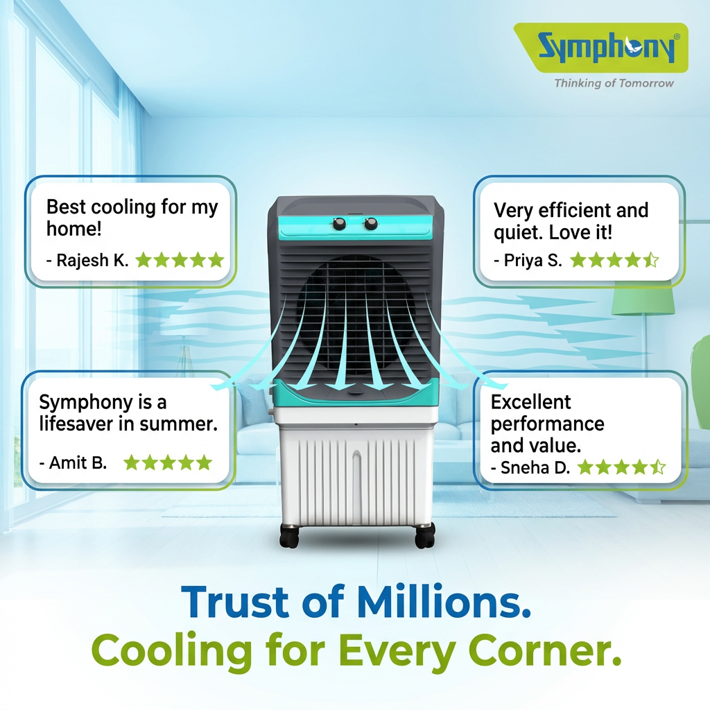 Maxwind 100 EX | Desert Air Cooler | Powerful Exhaustive Fan