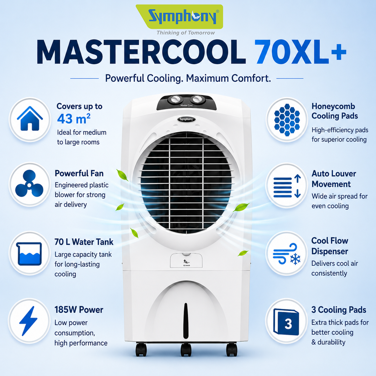 Mastercool 70XL+ Desert Air Cooler