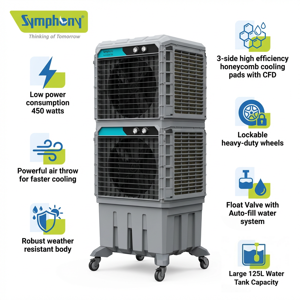 Movicool DD 125 Double Decker | Industrial Air Cooler