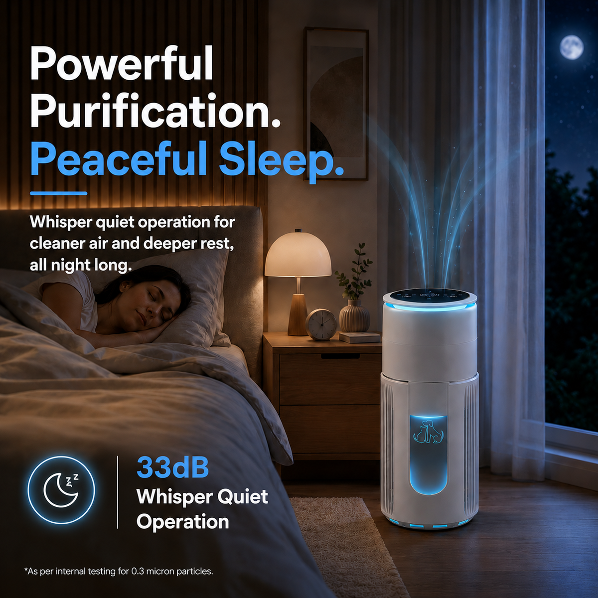 SilenzAir PET MAX | HEPA Air Purifier | 4-in-1 Filtration for Pet Homes