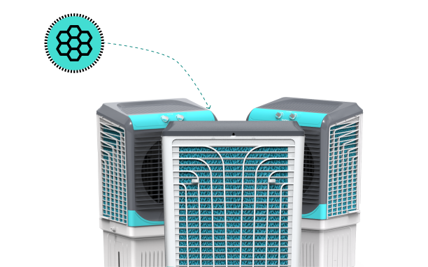 3-Side Honeycomb Pads for  Enhanced Cooling