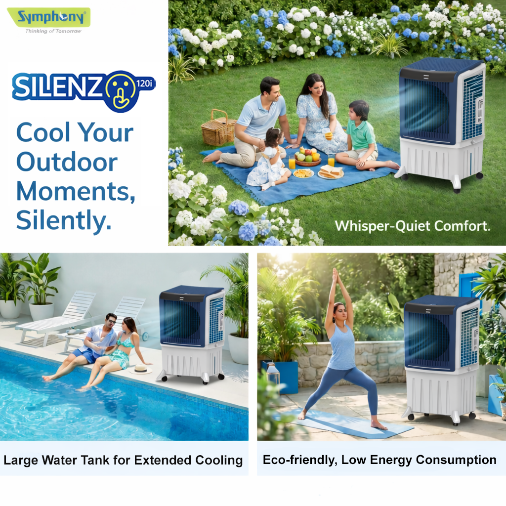 Silenzo 120i | Most Silent Air Cooler | Touch Panel