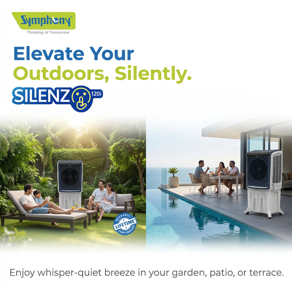 Silenzo 120i | Most Silent Air Cooler | Touch Panel