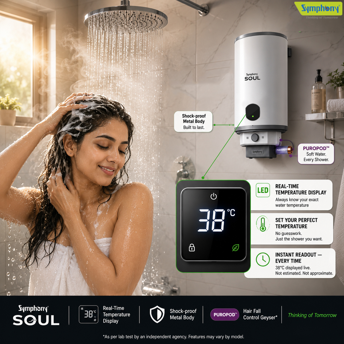 SOUL Hair Fall Control Storage Geyser