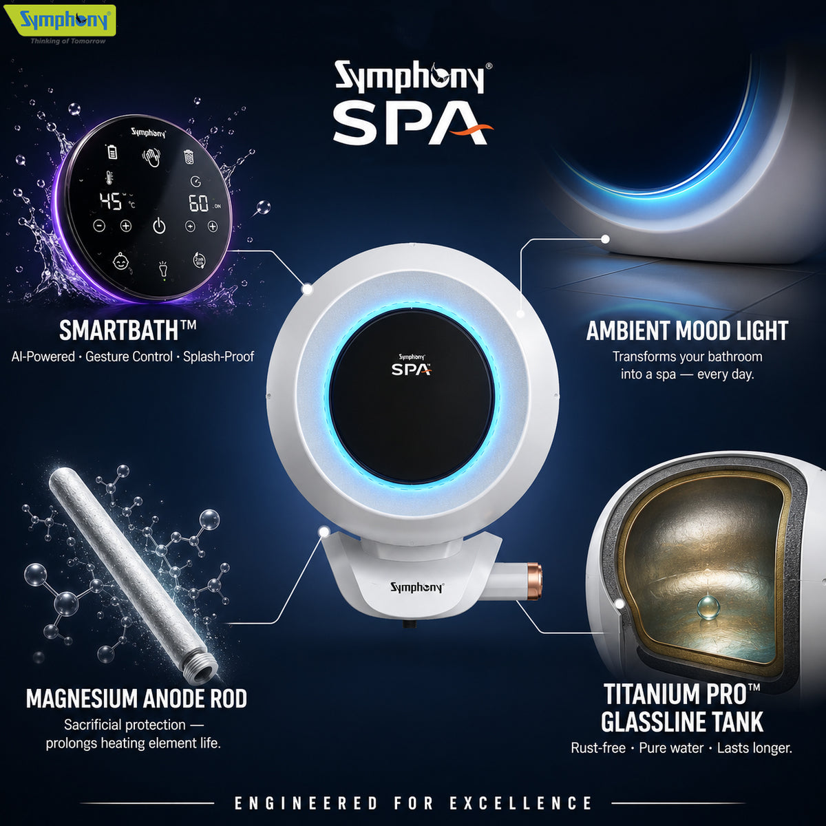 SPA Hair Fall Control Storage Geyser | AI Powered
