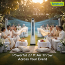 Surround Senior White Bladeless Tower Fan | Knob Control | Bladeless Turbo Throw (BLTT) Technology