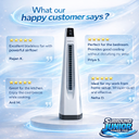 Surround JUNIOR | Tower Fan | Knob Control | Bladeless Turbo ThrowTM (BLTT) Technology