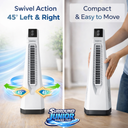 Surround JUNIOR | Tower Fan | Knob Control | Bladeless Turbo ThrowTM (BLTT) Technology