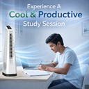 Surround JUNIOR | Tower Fan | Knob Control | Bladeless Turbo ThrowTM (BLTT) Technology