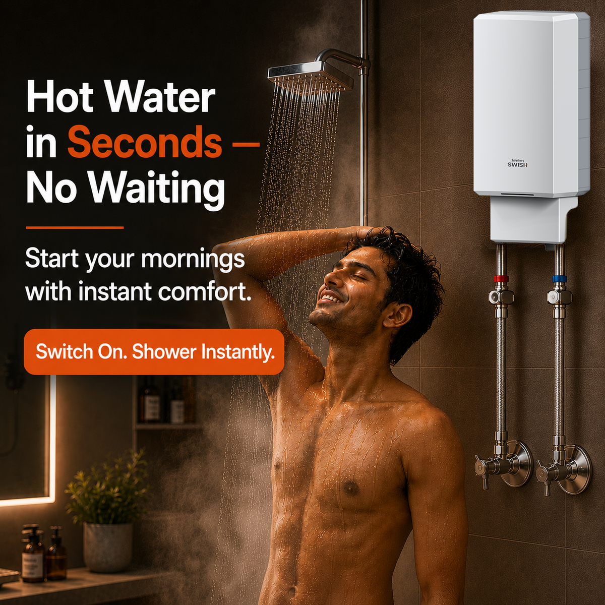 SWISH Instant Water Geyser, 3 Litres