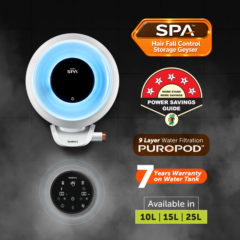 SPA Hair Fall Control Storage Geyser | AI Powered