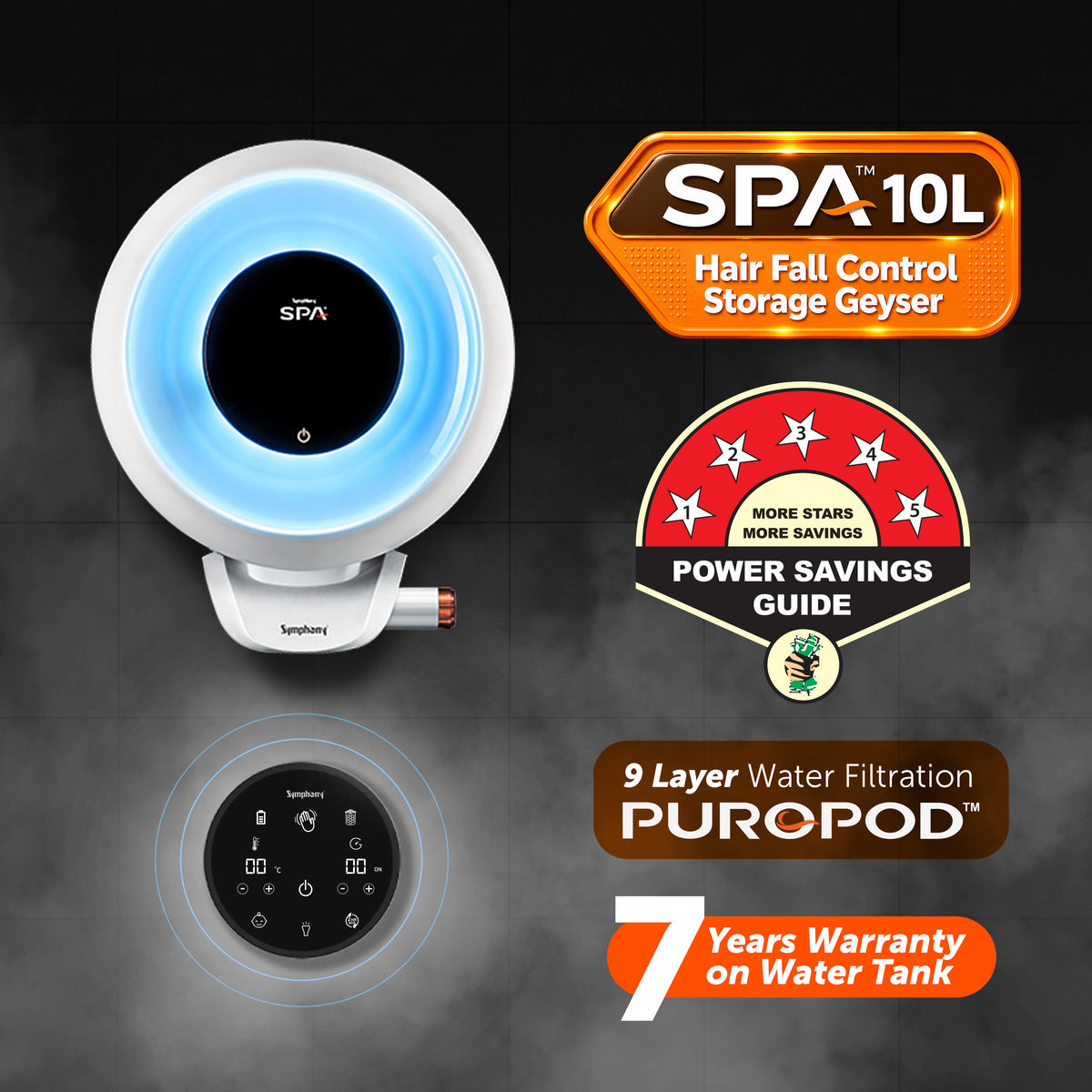 SPA Hair Fall Control Storage Geyser | AI Powered