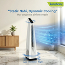 Surround-i Bladeless White | Tower Fan | Remote Control | Bladeless Turbo ThrowTM (BLTT) Technology