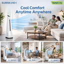 Surround-i Bladeless White | Tower Fan | Remote Control | Bladeless Turbo ThrowTM (BLTT) Technology
