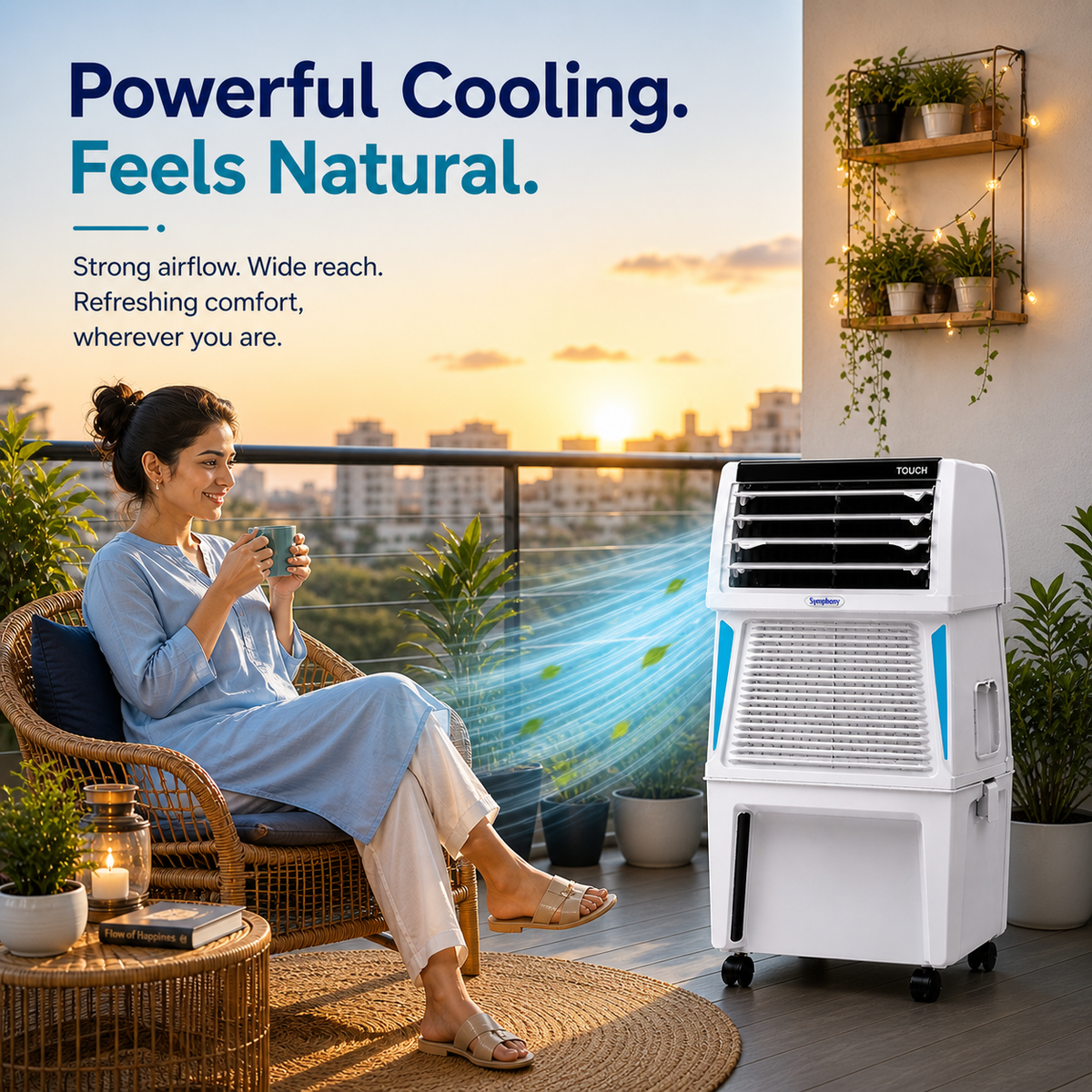 Touch 35 Personal Air Cooler with Full Function Remote
