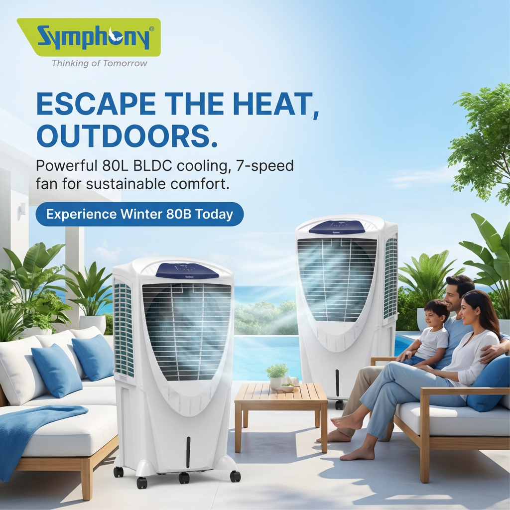 Winter 80B | BLDC Air Cooler | 80L Water Tank