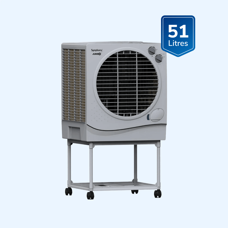 Jumbo 51 Room Desert Air Cooler 51-litres with Trolley 